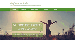 Desktop Screenshot of megsussmanphd.com